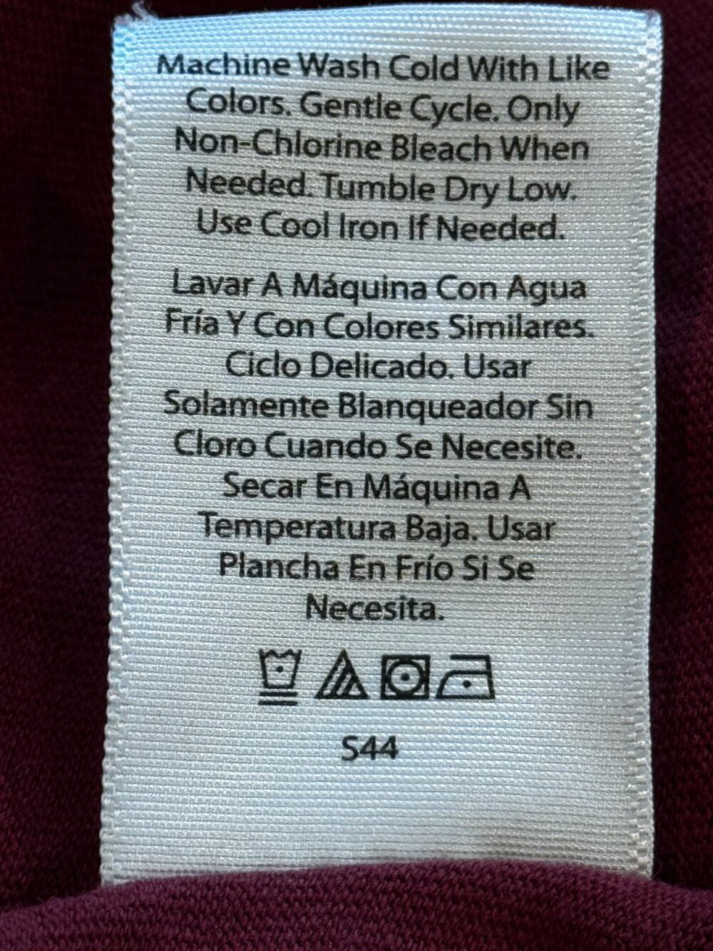 Time and Tru Maroon Mineral Wash T-Shirt Dress Pocket XXL Like New - Picture 7 of 7